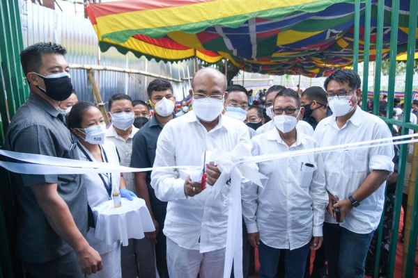 Hon&#039;ble Chief Minister N. Biren Singh inaugurated the PSA Oxygen Plant  at Churachandpur